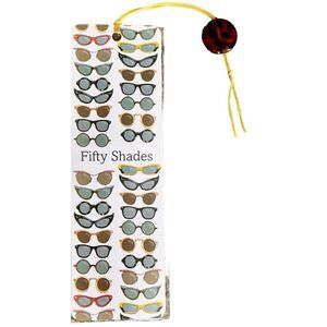 Peter Pauper Press Fifty Shades Bookmark Tassel in Clear Protective Sleeve.